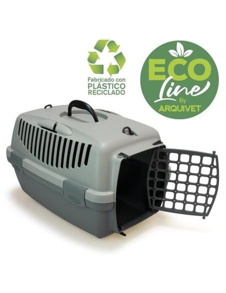 Transportin de Plastico Reciclado para Mascotas ARQUIVET Ecoline 48 x 32 x 31cm